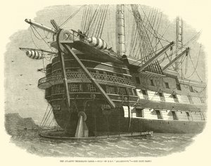 Das Atlantische Telegrafenkabel, Heck der HMS Agamemnon