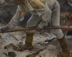 Unter dem Joch (Brennendes Buschwerk) von Eero Järnefelt