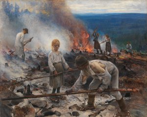 Unter dem Joch (Das Buschwerk verbrennen) von Eero Järnefelt