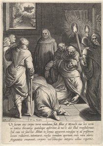 Ausgrabung des Körpers von Thomas von Aquin