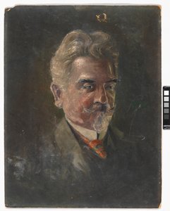 Bildnis Leopold Czihaczek im Dreiviertelprofil von Egon Schiele
