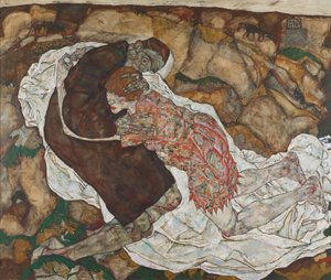 Der Tod und das Mädchen von Egon Schiele