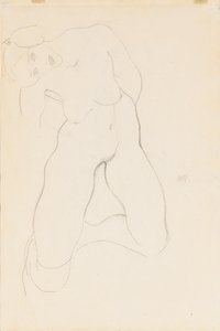 Kniende weibliche Akt, 1912 von Egon Schiele