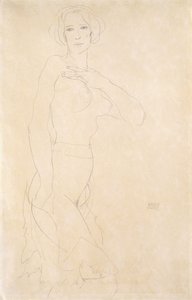Nacktes Mädchen von Egon Schiele