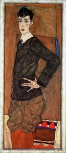 Porträt Erich Lederer, Sohn eines Schiele-Mäzens von Egon Schiele