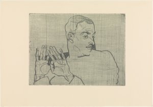 Porträt von Arthur Roessler von Egon Schiele
