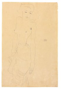 Stehende Frau, 1911 von Egon Schiele