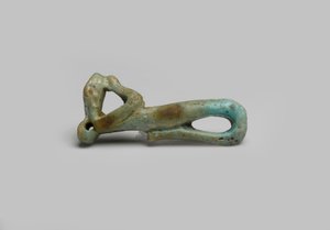 Figur eines Schlangengottes, möglicherweise aus El Hiba von Egyptian