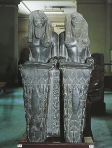 Doppelstatue von Amenemhat als Nilgott aus Tanis von Egyptian 12th Dynasty