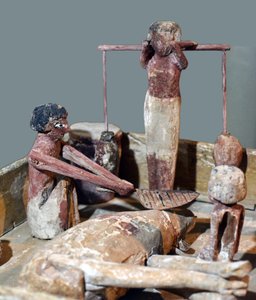 Modell einer Metzgerei, Ägypten, ca. 2000-1700 v. Chr. von Egyptian 12th Dynasty