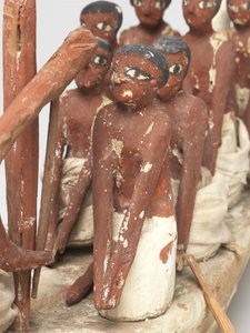 Modellsegelboot aus dem Grab von Khety (Beni Hasan) Mittleres Reich, ca. 2010 v. Chr. - 1950 v. Chr. von Egyptian 12th Dynasty