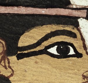 Detail der Dekoration eines Sarkophags der Dame von Madja, Neues Reich, ca. 1450 v. Chr. (Detail)