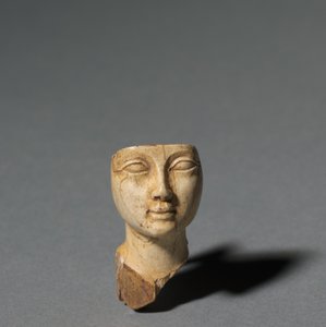 Gesicht von einem Kosmetiklöffel, 1391-1353 v. Chr. von Egyptian 18th Dynasty
