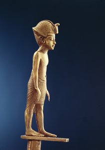 Figur des Königs von einem Stab, aus dem Grab von Tutanchamun, Neues Reich