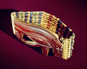 Flexibles Perlenarmband, aus dem Grab von Tutanchamun, Neues Reich