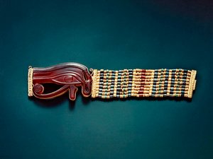 Flexibles Perlenarmband, aus dem Grab von Tutanchamun, Neues Reich