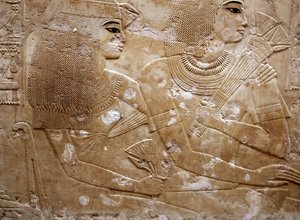 Ramose und seine Frau (Relief) von Egyptian 18th Dynasty