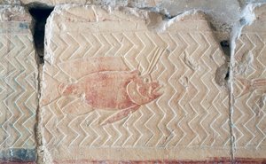 Relief eines Fisches, Totentempel von Hatschepsut, Theben von Egyptian 18th Dynasty