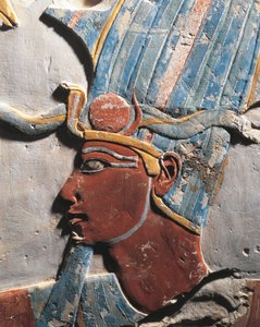 Relief, das Pharao Thutmosis III. darstellt, aus Deir el Bahari, Ägypten, Neues Reich, Dynastie XVIII, ägyptische Zivilisation von Egyptian 18th Dynasty