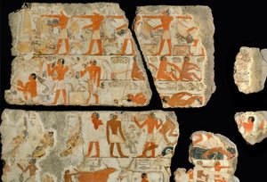 Szene in den Sümpfen des Nils ... von Egyptian 18th Dynasty