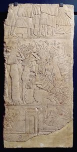 Szene der Klage während einer Beerdigung, aus Sakkara, Neues Reich, ca. 1330 v. Chr.