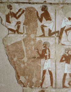 Bildhauer bei der Arbeit von Egyptian 18th Dynasty