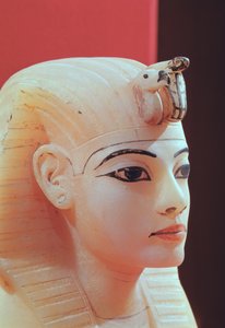 Stopfen einer der Kanopenurnen, aus dem Grab von Tutanchamun (ca. 1370-52 v. Chr.), Neues Reich von Egyptian 18th Dynasty