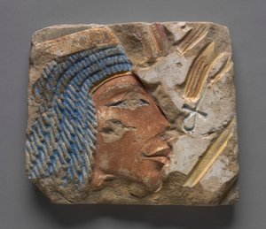 Talatat: Porträt von Nofretete von Egyptian 18th Dynasty