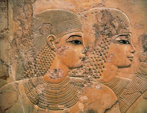 Die Gäste beim Begräbnisbankett von Ramose von Egyptian 18th Dynasty