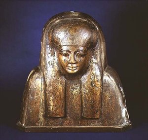 Oberer Teil eines Sargdeckels aus Theben von Egyptian 18th Dynasty