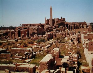 Ansicht des Tempels von Amun, Neues Reich