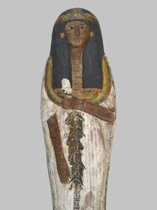 Sarg der Herrin des Hauses, Weretwahset, umgeschrieben für Bensuipet, gefunden in Theben, Neues Reich, ca. 1292-1190 v. Chr. (Detail) von Egyptian 19th Dynasty