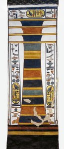 Ägypten, Theben, Luxor, Tal der Königinnen, Grab von Nefertari, Djed-Säule, die das Rückgrat von Osiris darstellt und Knochenmark der Auferstehung enthält, aus der 19. Dynastie von Egyptian 19th Dynasty