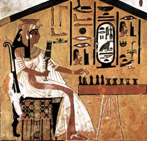 Nefertari spielt Senet von Egyptian 19th Dynasty