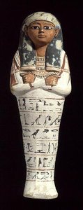 Shabti von Sennedjem, ein Nekropolenarbeiter in Deir el-Medina, Theben, Neues Reich, ca. 1294-1279 v. Chr. von Egyptian 19th Dynasty