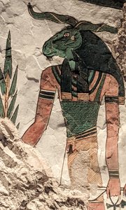 Der Bote mit einem Widderkopf von Egyptian 19th Dynasty