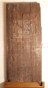 Holztür aus dem Grab von Khonsuhotep, Neues Reich, ca. 1285 v. Chr.