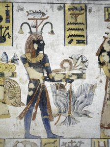 Ritualopfer, Grab von Ramses III, Tal der Könige, Theben, Luxor, Ägypten