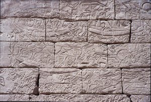 Das Seevolk, Seeschlacht von Ramses III., Medinet Habu, 1195-64 v. Chr.