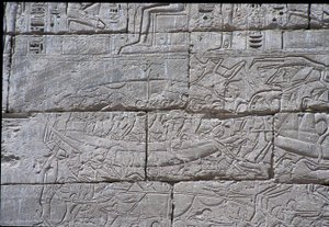 Das Seevolk, Seeschlacht von Ramses III., Medinet Habu, 1195-64 v. Chr.