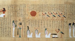 Mythologischer Papyrus von Imenemsaouf, Dritte Zwischenzeit, ca. 1000 v. Chr. (Detail)