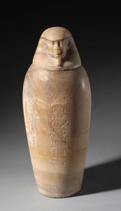 Kanopenkrug mit Männerkopf, 664-525 v. Chr. von Egyptian 26th Dynasty