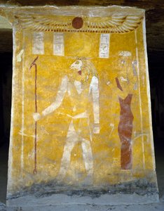 Wandmalereien aus dem Grab von Pa Nentwy, Bahariya-Oase, Gizeh, Ägypten