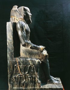Statue des Pharao Khafre, Dynastie IV, Ägypten (Foto)