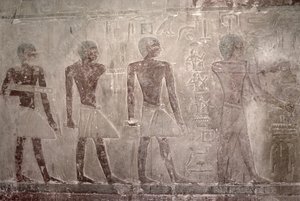 Handwerker von der Südwand der Mastaba-Kapelle von Ti, Altes Reich