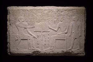 Wandfragment aus dem Grab von Thenti, 2524-2400 v. Chr. von Egyptian 5th Dynasty