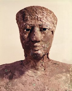 Statue von Pepi I (2289-2255 v. Chr.), Detail des Kopfes, gefunden in Hierakonpolis, ca. 2281-2241 v. Chr. von Egyptian 6th Dynasty