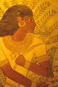 Altes Ägypten, Grab von Sennufer, Theben, Luxor, Wandmalerei, Fresko