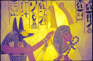 Altes Ägypten, Wandmalerei, Grab des Sennufer, Grab der Edlen, Theben