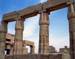 Ägyptische Antike: Ansicht des Tempels von Karnak. Ägypten von Egyptian Egyptian